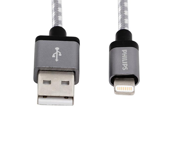 Philips DLC2508N iPhone Sync and Charge Lightning to USB cable - Silver, 1.2 Meter - Zoom Image 3