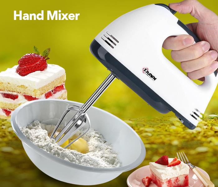 Krawn KW-49001 Hand Mixer - White - Zoom Image 2