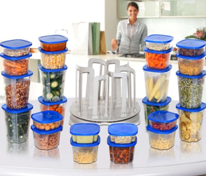 49 Pieces Spin N Store Food Storage Set - Blue - Zoom Image 3