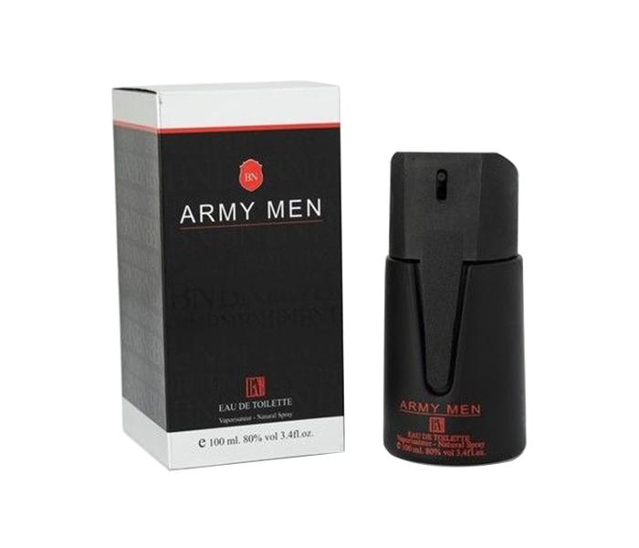 Army Men Pour Homme Eau de Toilette Spray for Men - 100ml, Black - Zoom Image