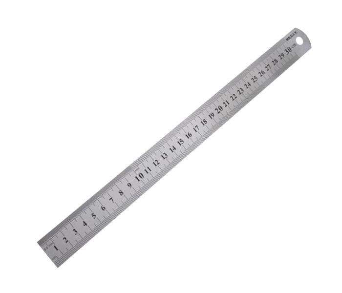 Panda MR30 30cm Metal Ruler - Silver - Zoom Image