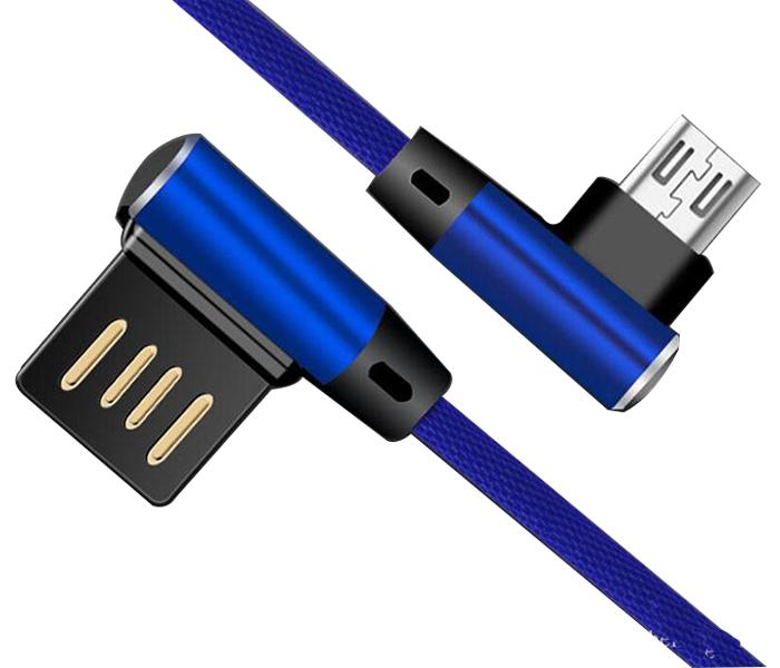 Double L Bending USB Charging Cable Data Cable for 5Pin V8 V9 Micro Android Phone - Assorted - Zoom Image 1