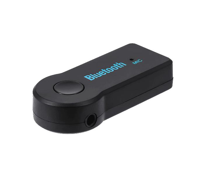 Hands Free Bluetooth Music Receiver Car Adapter with Mic - Black - Zoom Image 1