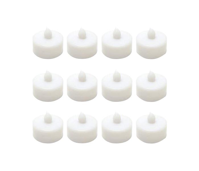 Taqdeer A245-12 Battery Operated Flameless Candles with Soft Flicker - 12 Pieces - Zoom Image 2