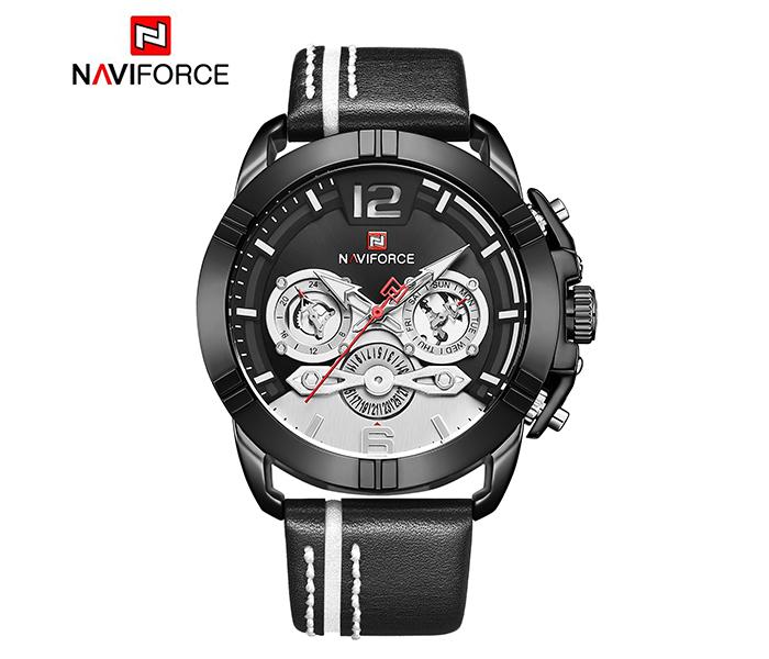 Naviforce NF9168 Luxury Quartz Sport Watch for Men - Black - Zoom Image 3