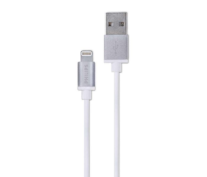 Philips DLC2508M iPhone Sync and Charge Lightning to USB cable - White, 1.2 Meter - Zoom Image 1