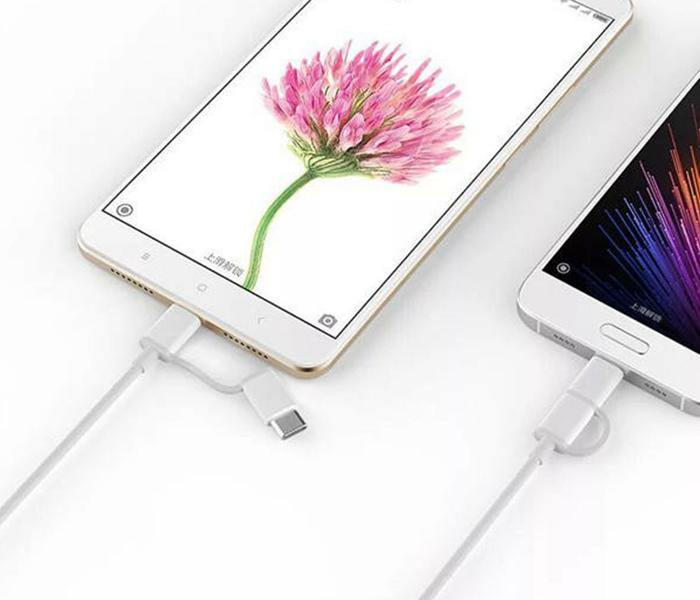 Extreme EXC06 2-in-1 Lightning & Micro USB Charging Cable - White - Zoom Image 2