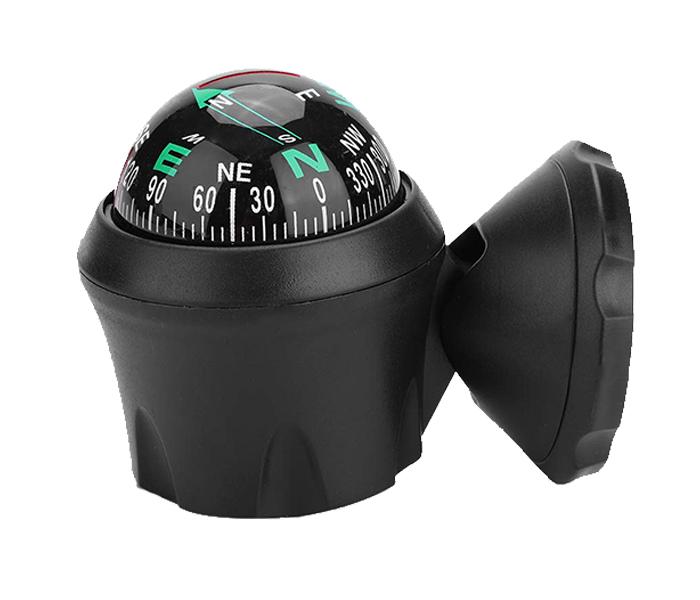 Car Dash Board Compass with Adjustable Bottom Stick - Black - Zoom Image 5