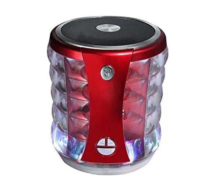 USB Supported Portable Bluetooth Mini Speaker with FM and Micro SD Card, T2096A - Red - Zoom Image 2