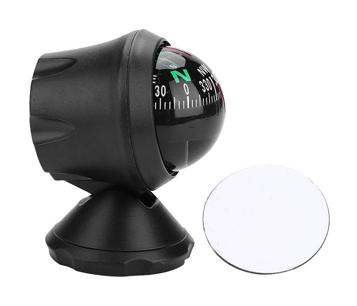 Car Dash Board Compass with Adjustable Bottom Stick - Black - Zoom Image 4