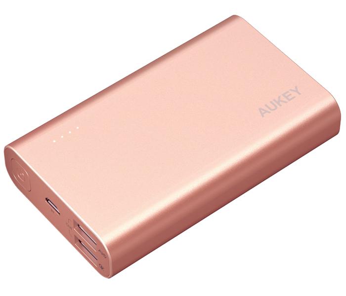 Aukey PBAT10 10050mAh QC 3.0 Dual Port Power Bank - Rose Gold - Zoom Image 2