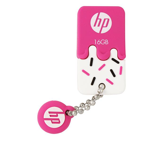 HP V178B 8GB Ice Cream Shape USB Flash Drive with Keychain - Pink - Zoom Image 2