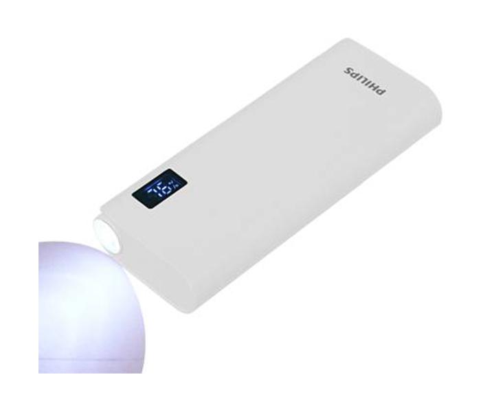 Philips DLP10016 10000mAH Lithium-ion Power Bank with LED Display - White - Zoom Image 4