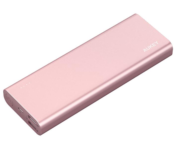 Aukey PBAT20 20100mAh QC 3.0 Dual Port Power Bank - Pink - Zoom Image 1