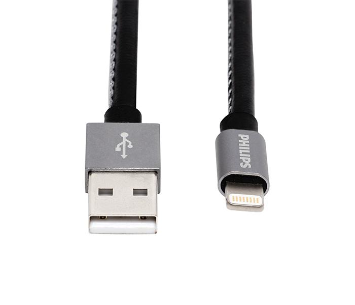 Philips DLC2508B iPhone Sync and Charge Lightning to USB cable - Black, 1.2 Meter - Zoom Image 2