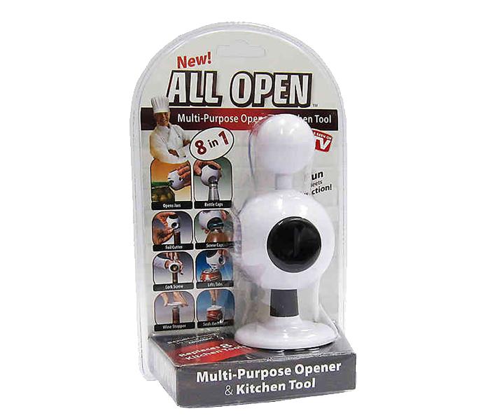 As Seen On TV 8-in-1 All Open Multi Purpose Opener & Kitchen Tools - White - Zoom Image 2