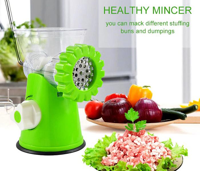 Multifunction Stainless Steel Meat Grinder - Green - Zoom Image 5