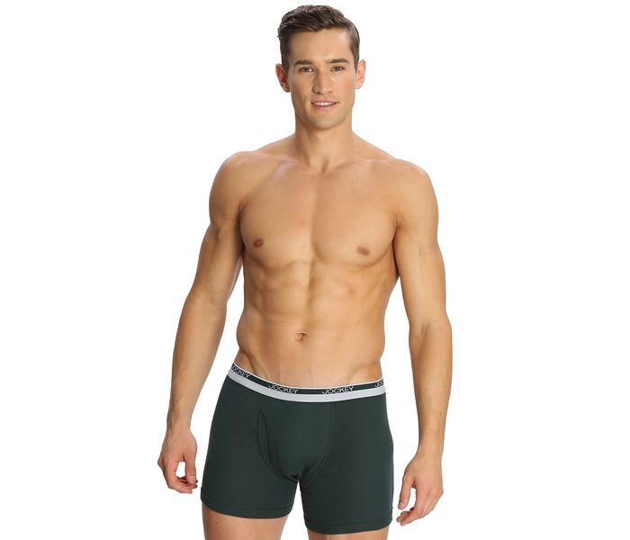 Jockey 8009-0210 Mordern Classic Boxer Brief, New Olive Green/L - 2 Pieces Pack - Zoom Image 2