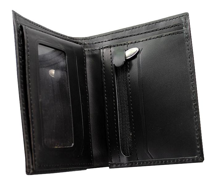 Leather Leaf LL-104 Genuine Leather Wallet for Men - Black - Zoom Image 2