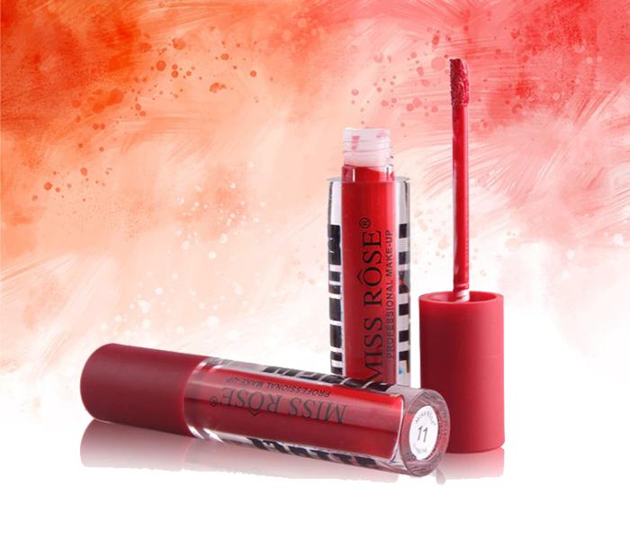 Miss Rose MRML08 Moisturizer liquid matte lipstick 011 Red - Zoom Image 1