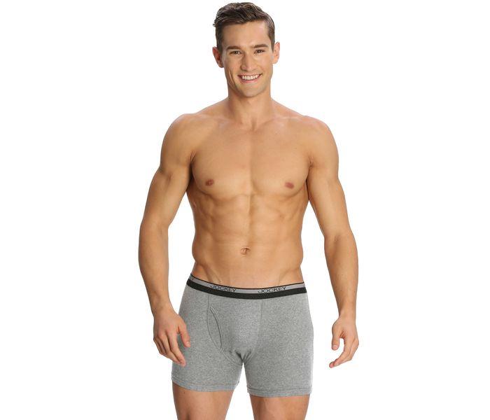 Jockey 8009-0210 Mordern Classic Boxer Brief, Grey Melange/L - 2 Pieces Pack - Zoom Image 2