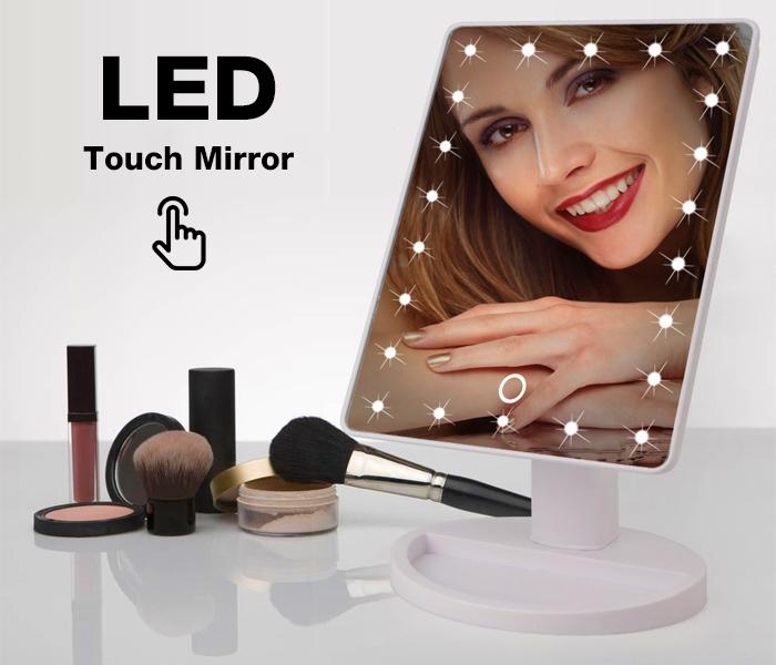 Portable Large LED Mirror  with 22 LED - Zoom Image 2