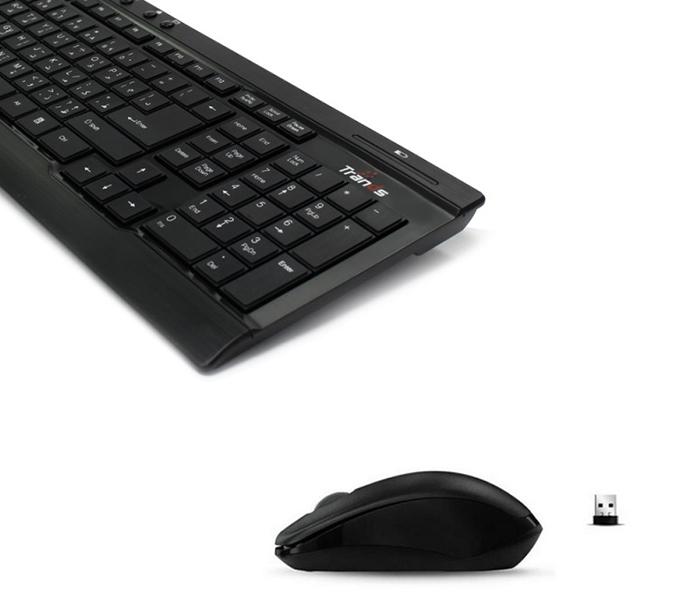 Trands TR-KB105 Combo Bluetooth Keyboard and Mouse for Laptop - Black - Zoom Image 1