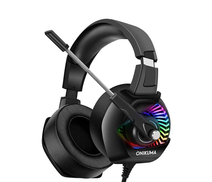 Onikuma K6 RGB Gaming Headset - Black - Zoom Image 2