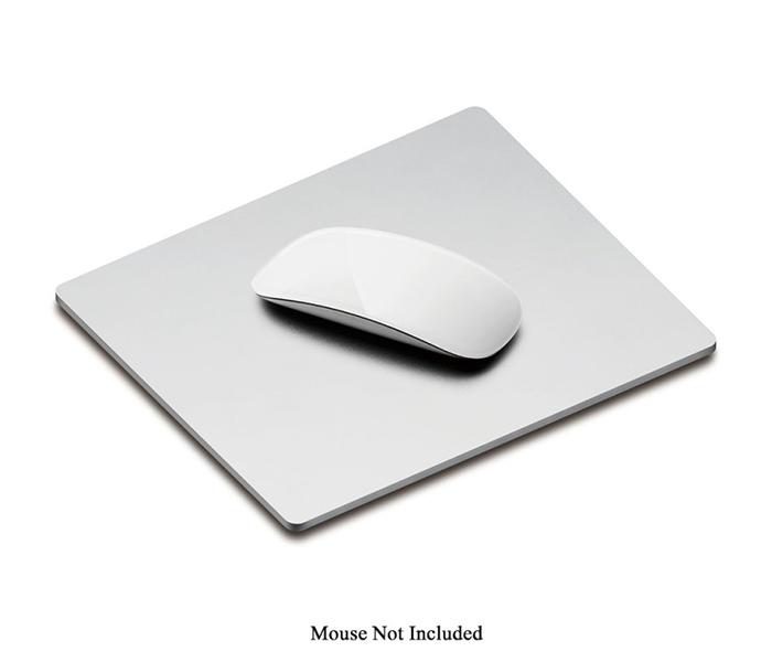 Trands TR-MP477 Aluminium Mouse Pad with Rubberised Base for PC - Silver - Zoom Image 1