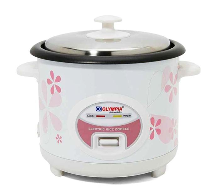 Olympia , OE-700 1.8 Liter Electric Rice Cooker 500 Watts with Food Steamer - Zoom Image 1