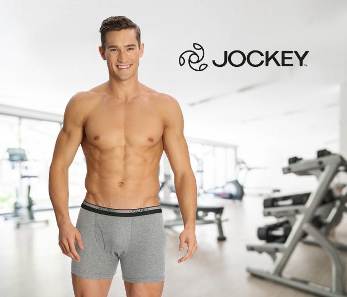 Jockey 8009-0210 Mordern Classic Boxer Brief, Grey Melange/XXL - 2 Pieces Pack - Zoom Image 2