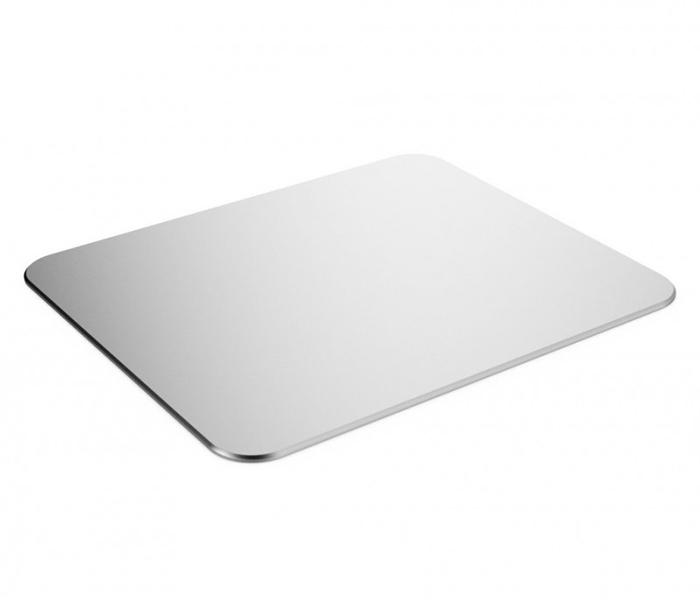 Trands TR-MP477 Aluminium Mouse Pad with Rubberised Base for PC - Silver - Zoom Image 4