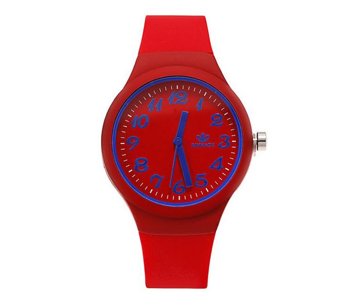 RINNADY - Jelly Silicone Women's Wrist Analog Watch - Red - Zoom Image 2