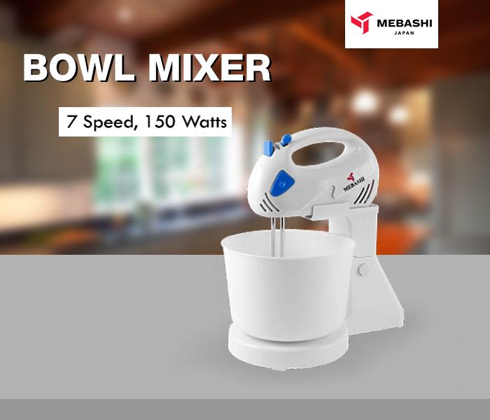 Mebashi Genuine Quality ME-BWM1606PP 7 Speed Bowl Mixer 150 Watts - Zoom Image 1