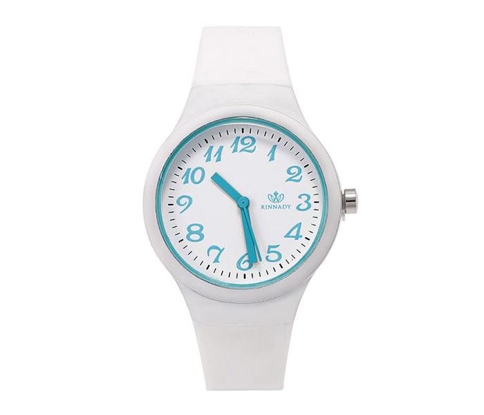 RINNADY - Jelly Silicone Women's Wrist Analog Watch - White - Zoom Image 2