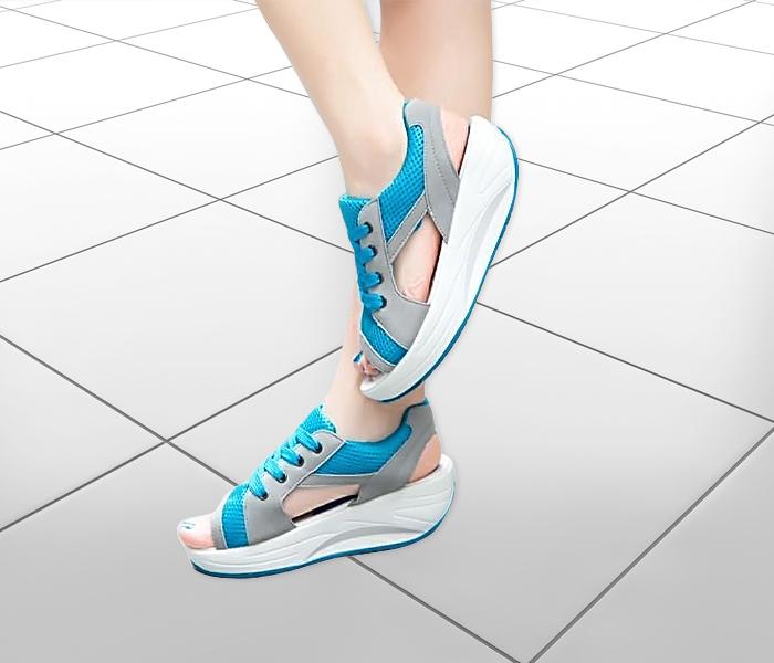 Breathable EU 36 Exercise Shoes for Women's Light Blue - Zoom Image 4