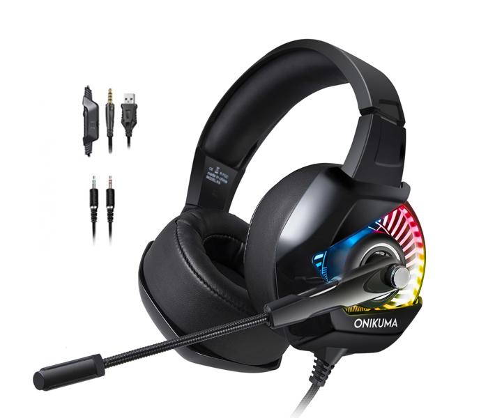 Onikuma K6 RGB Gaming Headset - Black - Zoom Image 3