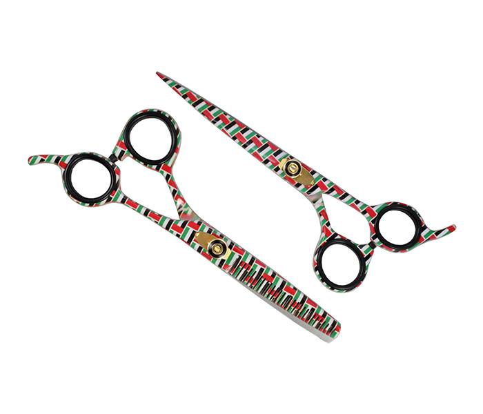 Tips & Toes TT-0732 Combo UAE National Day Professional Hairdresser Scissors Set - Zoom Image 3