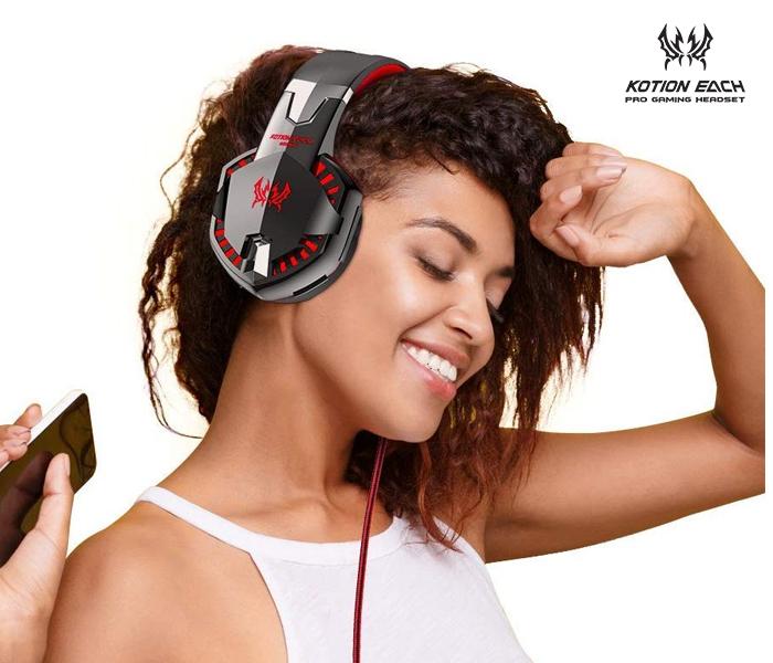 KOTION EACH G2000 HEADPHONE - RED - Zoom Image 1