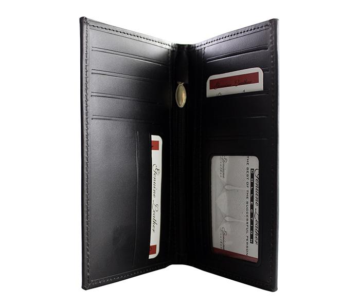 Leather Leaf LL-104 Genuine Leather Wallet for Men - Black - Zoom Image 6