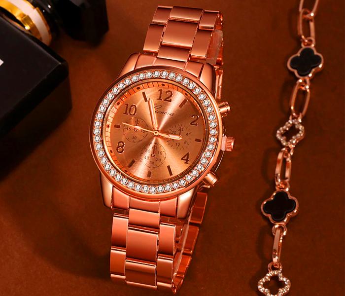 GENEVA Feminino Luxury Watch - Rose Gold - Zoom Image 3