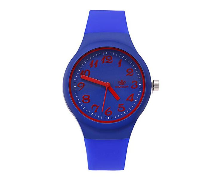 RINNADY - Jelly Silicone Women's Wrist Analog Watch - Blue - Zoom Image 2