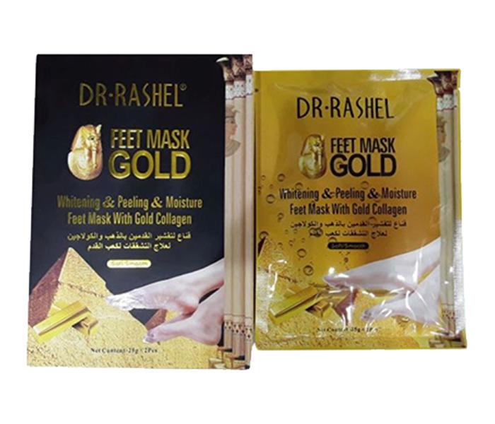 Dr Rashel 2 Pieces Gold Collagen Feet Mask - 25g - Zoom Image