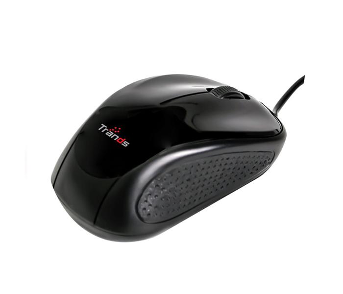 Trands TR-MU141 USB Wired Optical Mouse - Black - Zoom Image