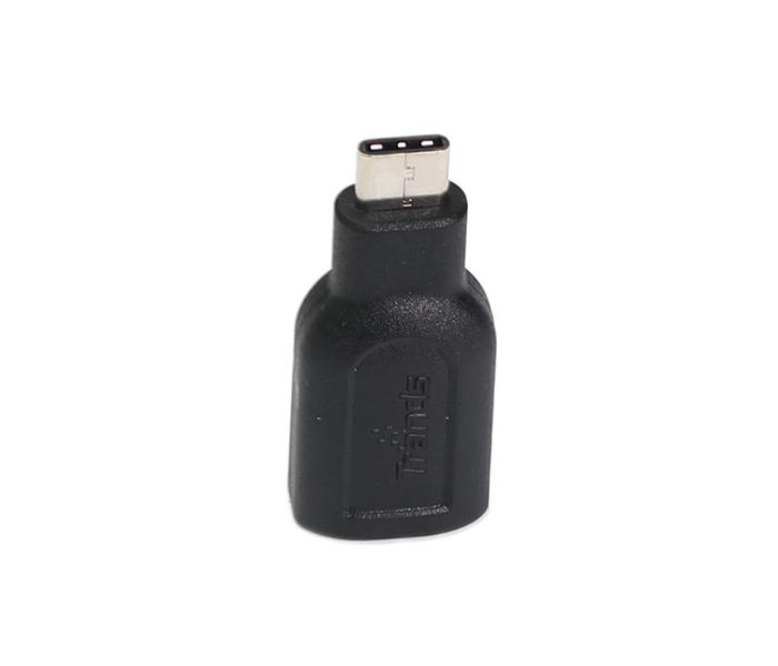 Trands TR-CA645 Type C Male to USB 3.0 Female Converter Adapter - Black - Zoom Image 1