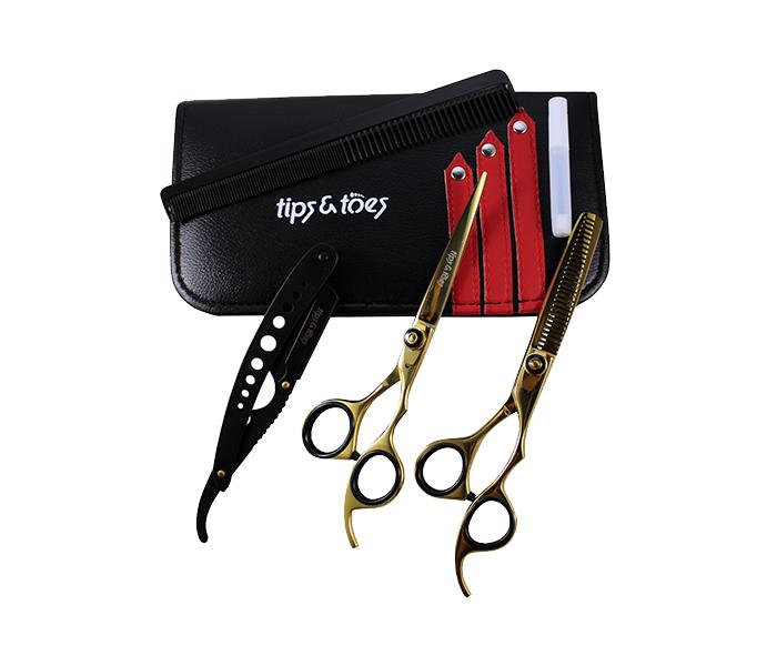 Tips & Toes TT-0661 & 0662 Combo Professional Hairdresser Scissors Set - Zoom Image 1