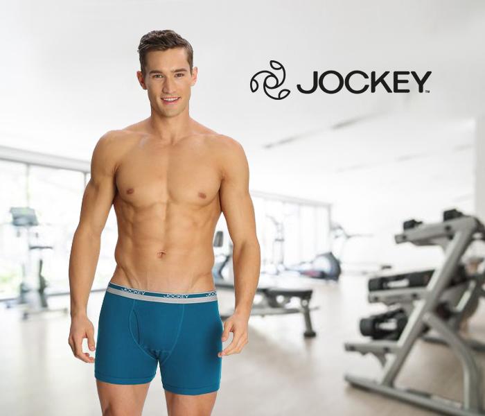 Jockey 8009-0210 Mordern Classic Boxer Brief, Blue Sapphire/L - 2 Pieces Pack - Zoom Image 1