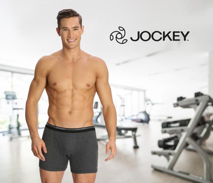 Jockey 8009-0210 Mordern Classic Boxer Brief, Charcoal Melange/XL - 2 Pieces Pack - Zoom Image 1