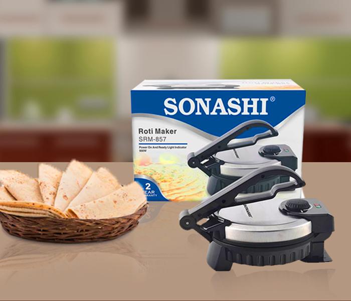 Sonashi SRM-857 900W Non-Stick Roti & Tortilla Maker - Zoom Image 4