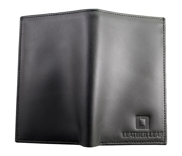 Leather Leaf LL-005 Genuine Leather Long Wallet For Men- Black - Zoom Image 3